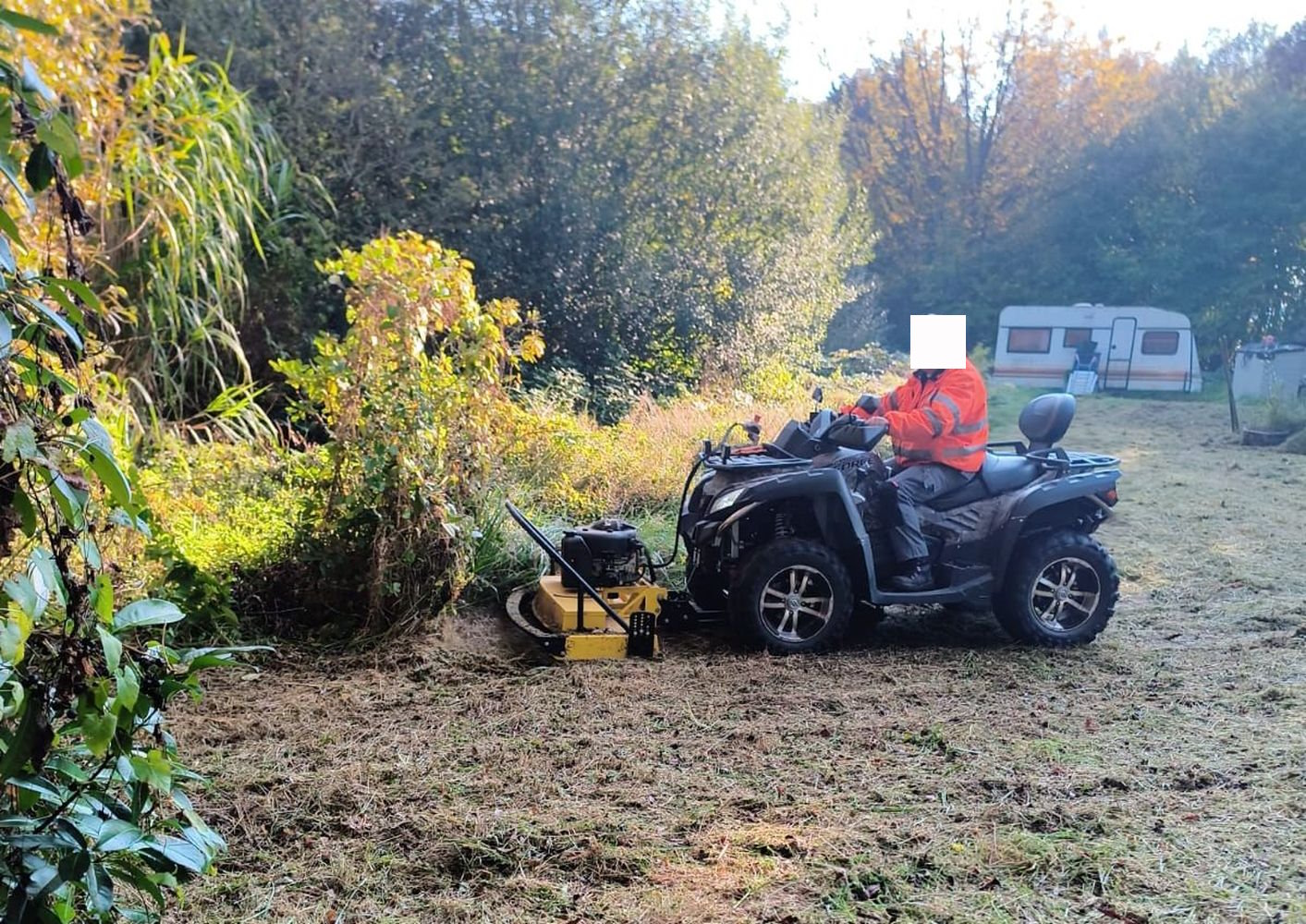 Atv-Mulcher, Grünschnitt